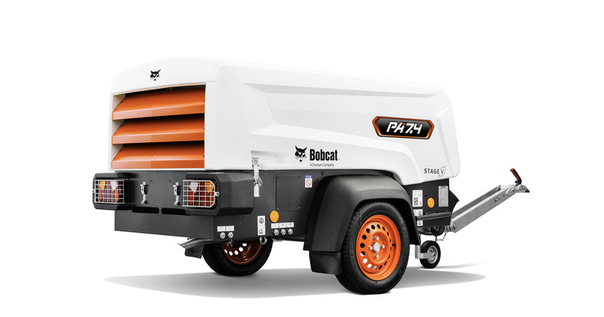 First Bobcat Branded Portable Compressor at Executive Hire Show